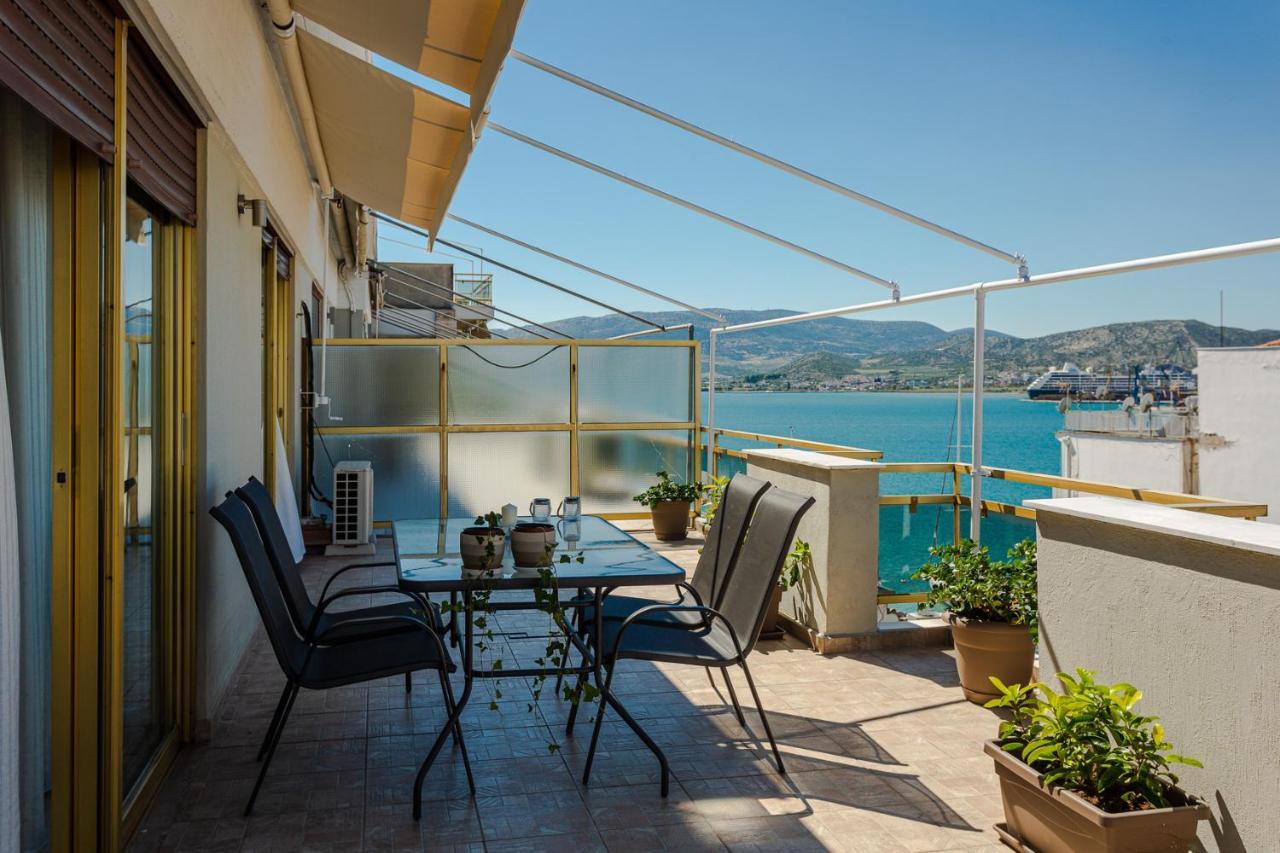 Cozy Seaside Penthouse With Sea & Mountain View. Apartment Volos Ngoại thất bức ảnh