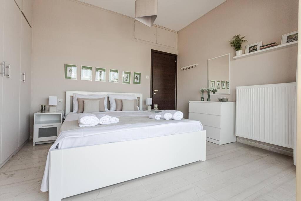 Cozy Seaside Penthouse With Sea & Mountain View. Apartment Volos Ngoại thất bức ảnh